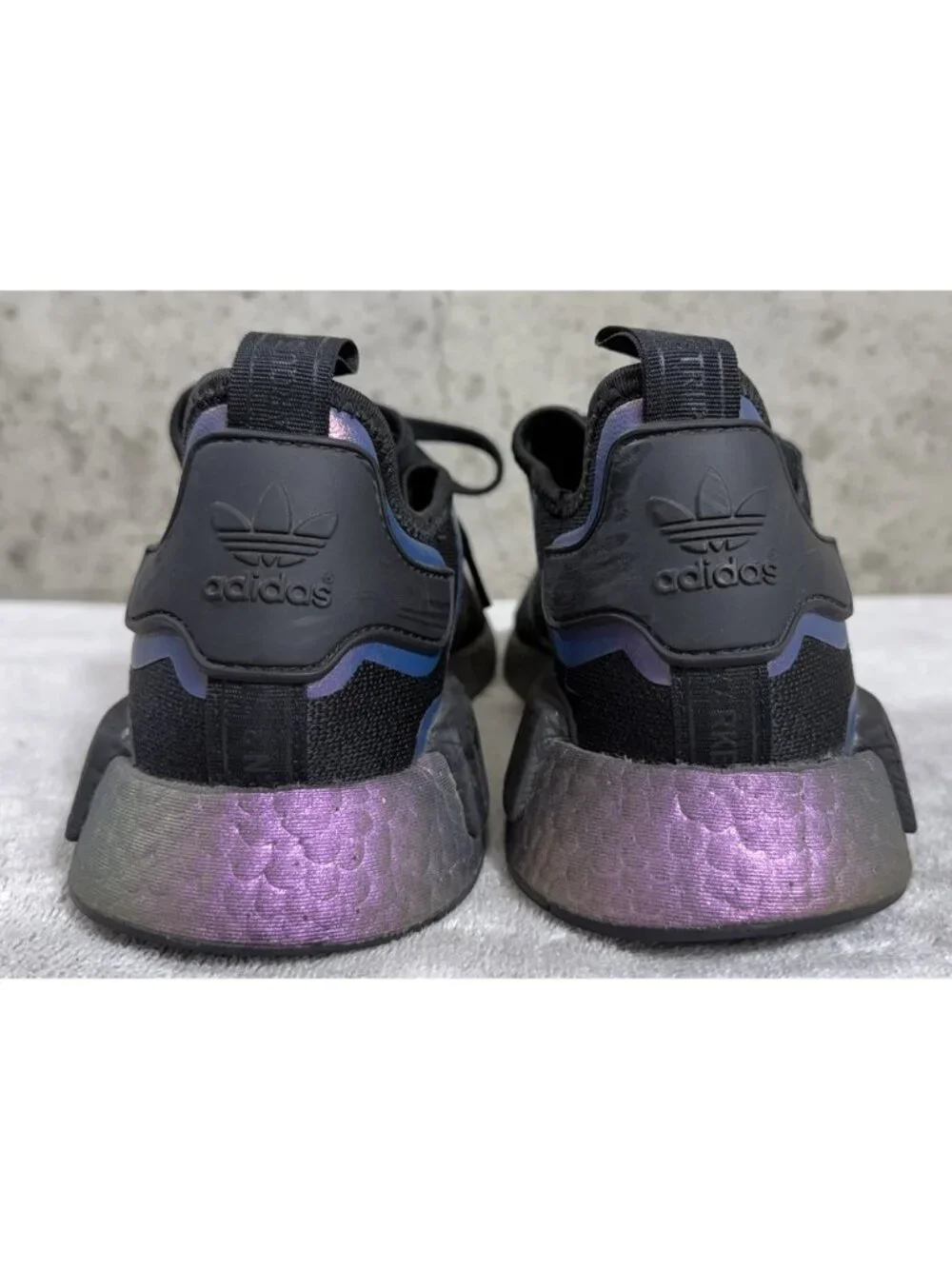 Adidas Originals NMD R1 BOOST Eggplant Black Sneakers Men's Size 11  | FV8732